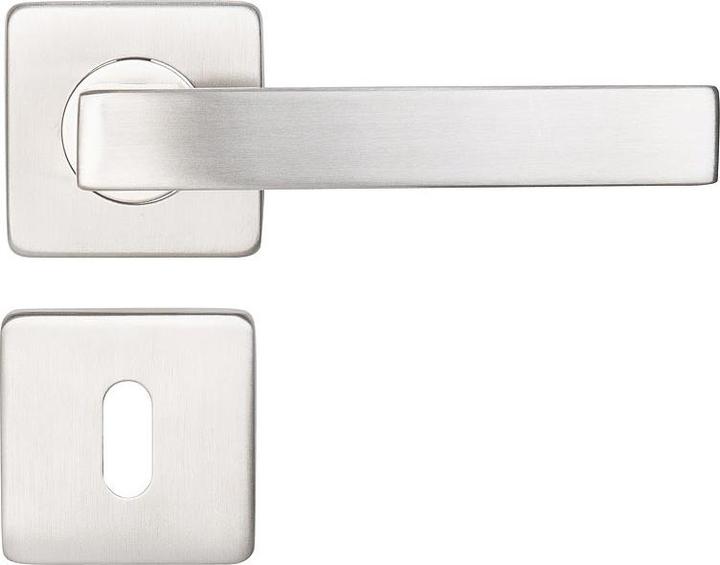 Actual product image AGT Set of 4 stainless steel door fittings (Door handle)
