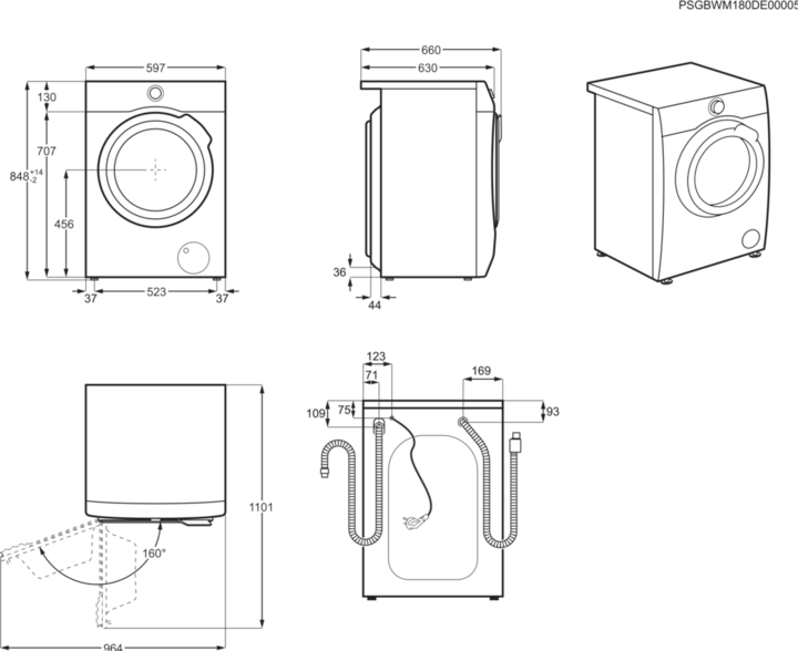 Produktbild Electrolux Wagl6e300 (9 kg, Links)