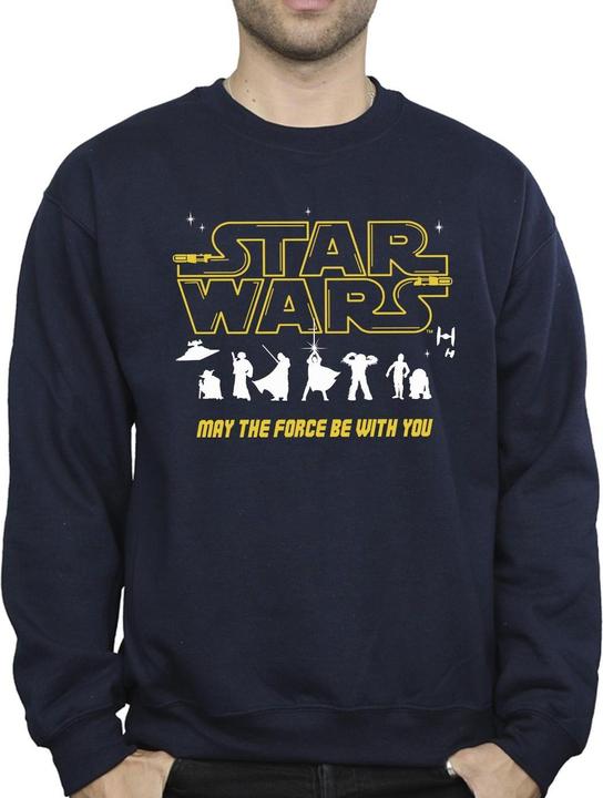 Actual product image Star Wars Mens Silhouettes Force Sweatshirt (5XL)