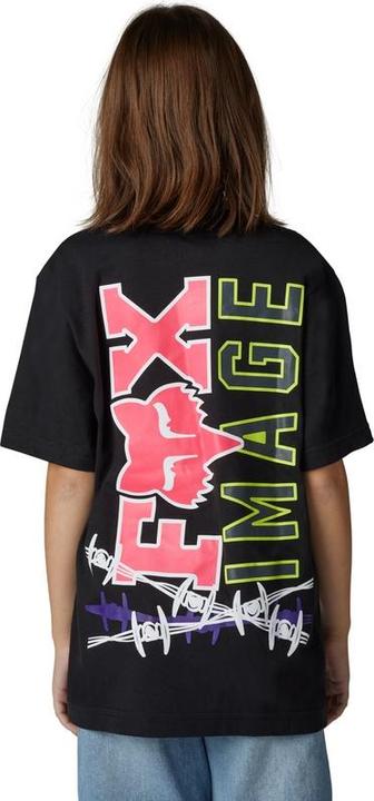 Actual product image Fox Tee 23 Yth Barb Wire Ss Blk Yl (L)