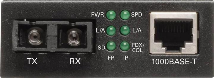 Actual product image Eaton Gigabit Multimode Fibre to Ethernet Media Converter 10/100/1000 SC International Pow