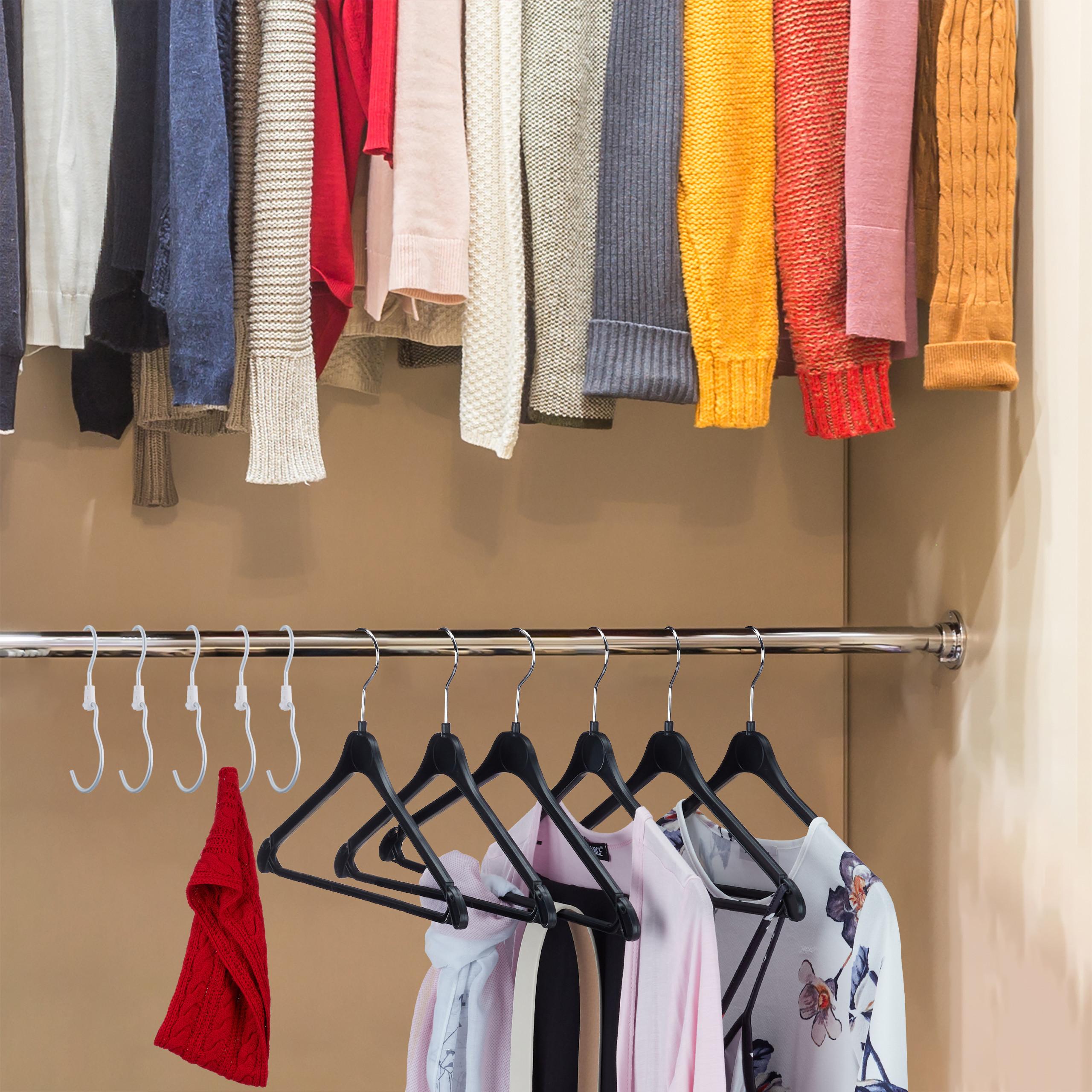 Thumbnail - Relaxdays, Garderobe + Kleiderhaken, 5x Haken
