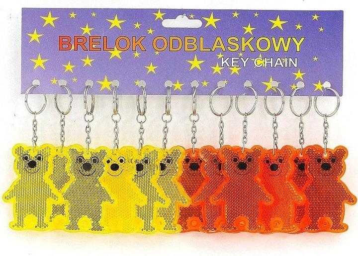 Actual product image Adar Schlüsselanhänger, reflektierender Teddybär-Anhänger, 7 cm, 12 Stk