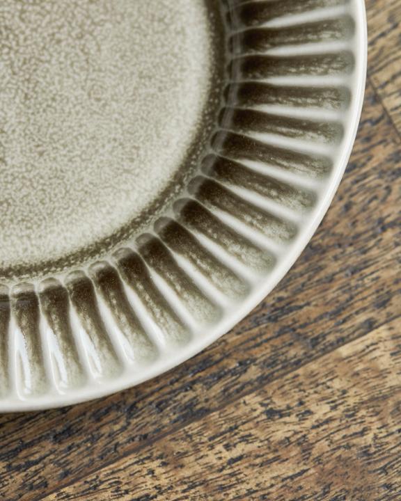 Actual product image House Doctor Kuchenteller, HDPleat, Grau/braun (4x, 16 cm)