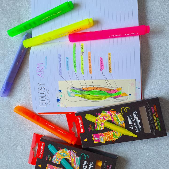 Produktbild Bruynzeel Filzstifte Neon 4 Farben (4x)