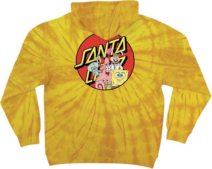 Actual product image Santa Cruz Sponge Bob Group Spider Hoody (M)