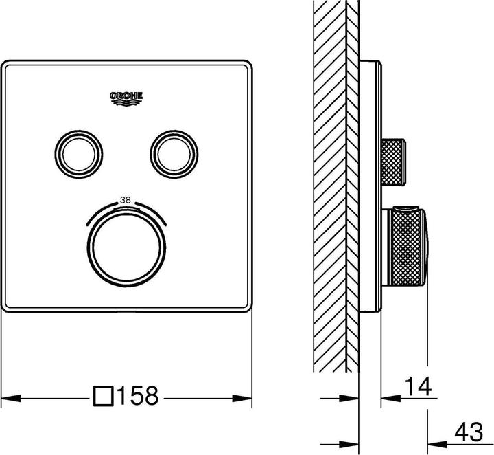 Immagine prodotto Grohe Termostato Grohtherm SmartControl