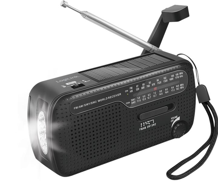 Produktbild LogiLink Dynamo-Handkurbel-Radio (FM, KW, MW)