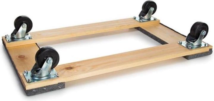Image du produit Velleman SUPPORT ROULANT POUR MEUBLES - RECTANGULAIRE - 760 x 460 mm - CHARGE MAX. 400 kg (400 kg)