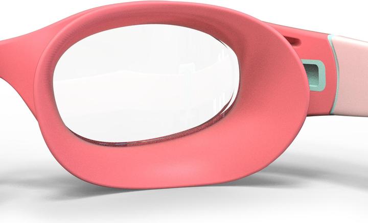 Immagine prodotto Nabaiji Occhialini da nuoto piccoli trasparenti - Rosa tenue/turchese (S)