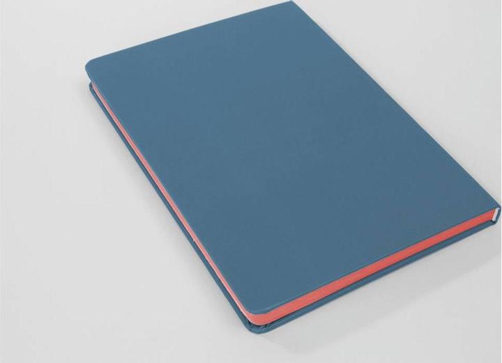 Image du produit Sigel Notizbuch A5 Linescape blau/papaya (A5, A5 : 14,8x21cm, DIN A5, À rayures, Couverture rigide)