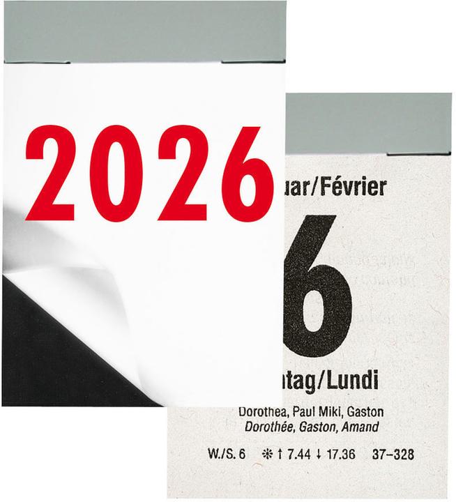 Image du produit Biella Abreisskalender Tag (5,4 x 8 cm, Couverture rigide, Français, Allemand)