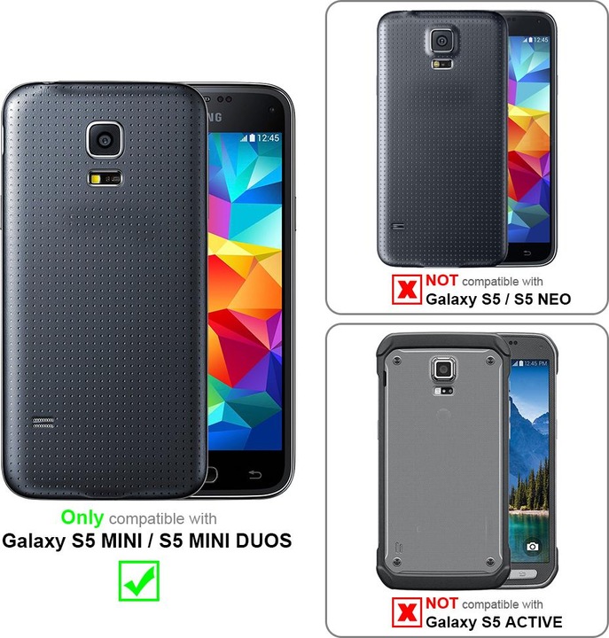 Actual product image Cadorabo Chain case for Samsung Galaxy S5 MINI / S5 MINI DUOS necklace cover adjustable