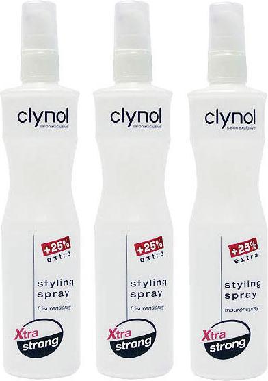 Clynol Styling spray Xtra strong Styling spray Xtra strong Trio Set (750 ml)
