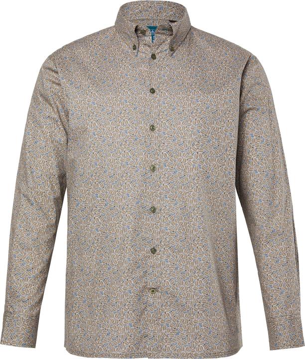 Produktbild Boston Park Hemd, Langarm, Buttondown-Kragen, Alloverprint, Comfort Fit (4XL)