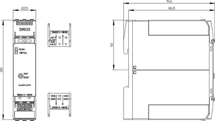Immagine prodotto Siemens Unità motore a termistore Custodia da 22,5 mm