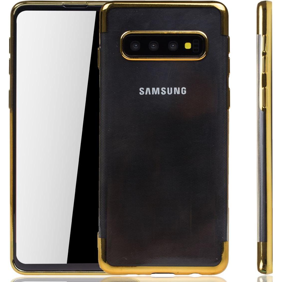 Thumbnail - König Design Handyhülle für Samsung Galaxy S10 Schutzcase Backcover Bumper Etuis Rahmen Gold (Samsung Galaxy S10+), Smar...