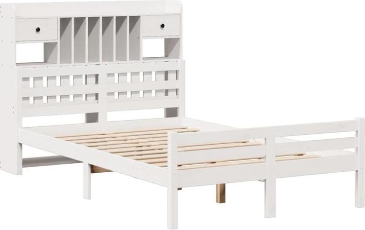 Produktbild vidaXL Bett mit Regal (135 x 190 cm)