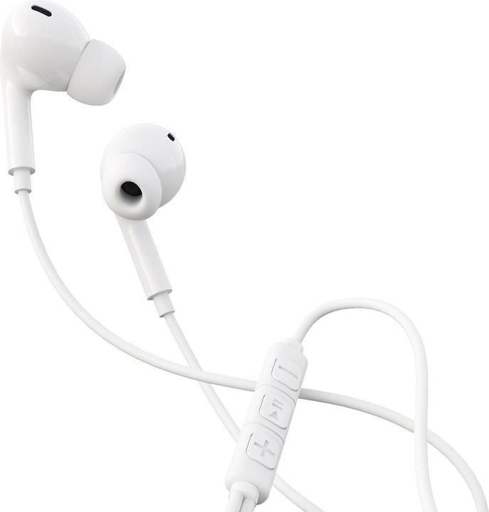 Actual product image Devia wired earphones Kintone A2 jack 3,5mm white (Cable)
