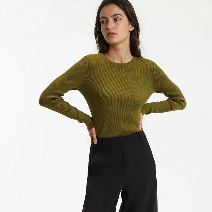 Produktbild La Redoute Collections Feinstrickpullunder mit rundem Ausschnitt (L)