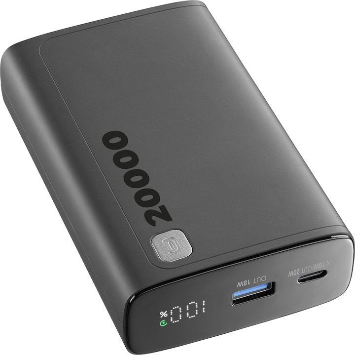 Immagine prodotto Cellularline CELLULARE L& CLL PB DISPLAY 20000 BK (20000 mAh, 20 W, 77 Wh)