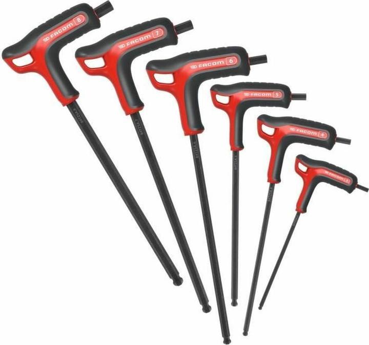 Actual product image Facom Hexagon socket screwdriver set with T-handle