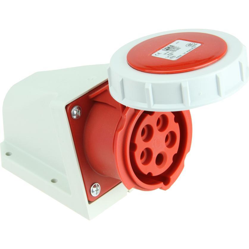 PCE, Steckdose, 1142-6 Wanddose 16A 4p 6h IP67