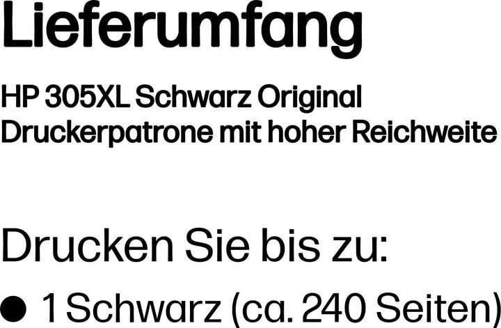 Valori nutrizionali e ingredienti HP 305XL (FC)