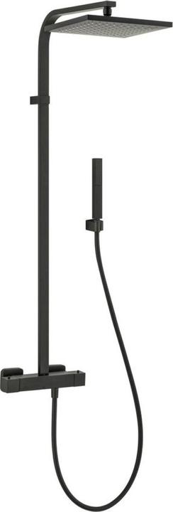 Sapho dimy - doucheset 25x25 cm met thermostaat, mat zwart