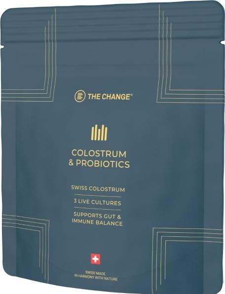 Actual product image BE THE CHANGE Colostrum & Probiotics (refill bag) (120 Piece, Capsules, 44 g)