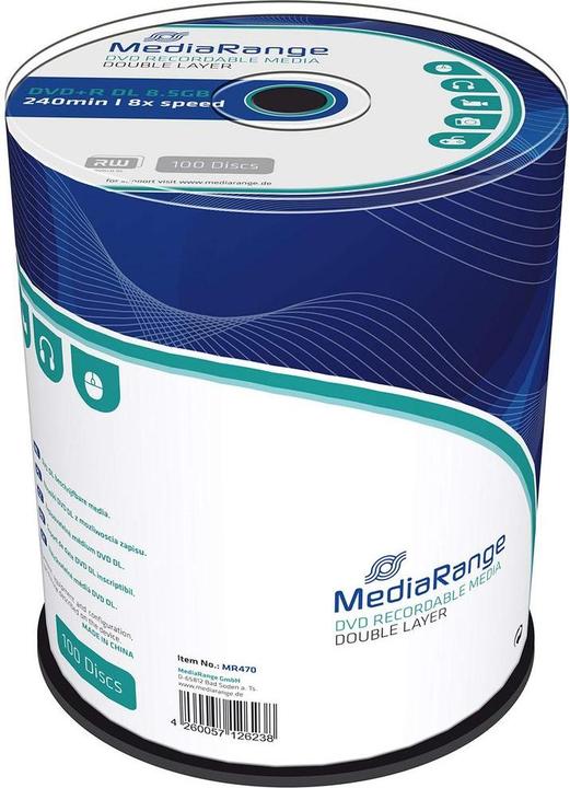 Actual product image MediaRange DVD+R 8.5GB Double Layer (100x)
