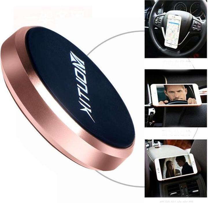 Hermex MOUTIK Aimant voiture Support voiture Slim autocollant ROSÉGOLD Rose