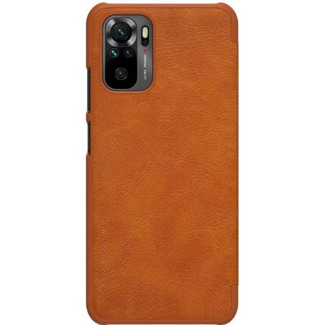 Thumbnail - Nillkin Qin Series (Xiaomi Redmi Note 10), Smartphone Hülle, Braun
