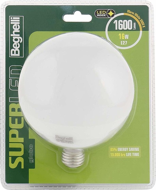 Produktbild Beghelli Super LED Energiesparlampe 16 W E27 F (E27, 16 W, 1600 lm, 1 x, F)