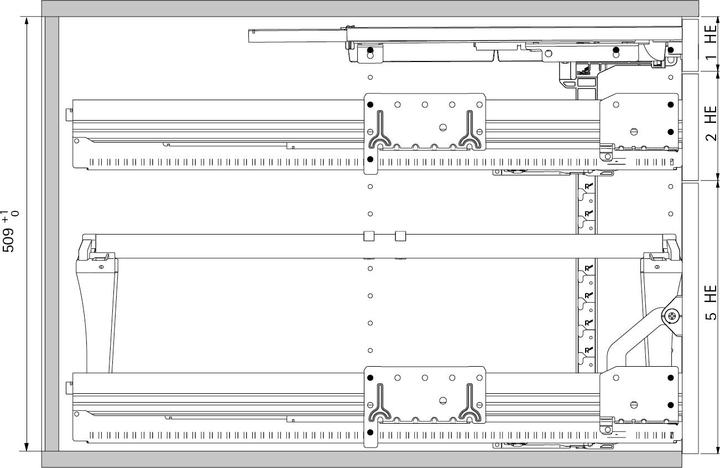 Productafbeelding Hettich Volledige/over-extensieve uittrekset (1 Pcs.)