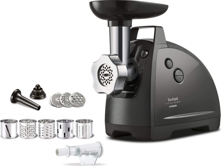 Tefal NE6858 tritacarne Nero, Acciaio inossidabile
