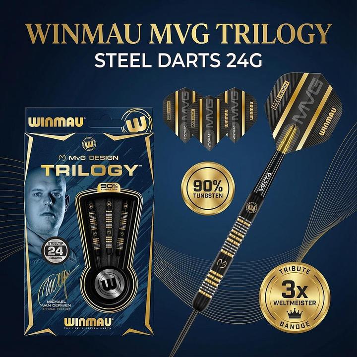Produktbild Winmau Steel Tip MvG Trilogy (24 g)