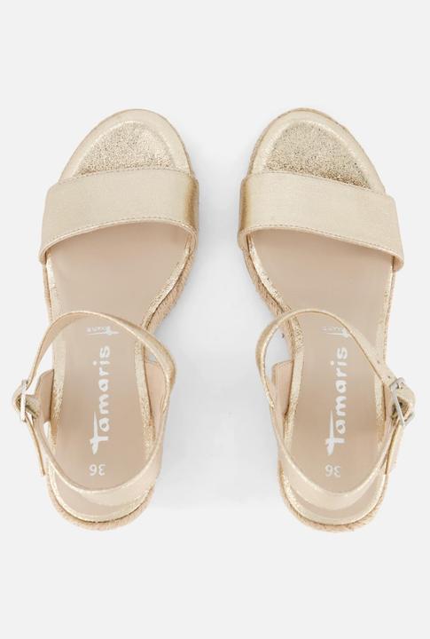 Produktbild Tamaris Espadrilles mit Absatz Gold Textil (40)