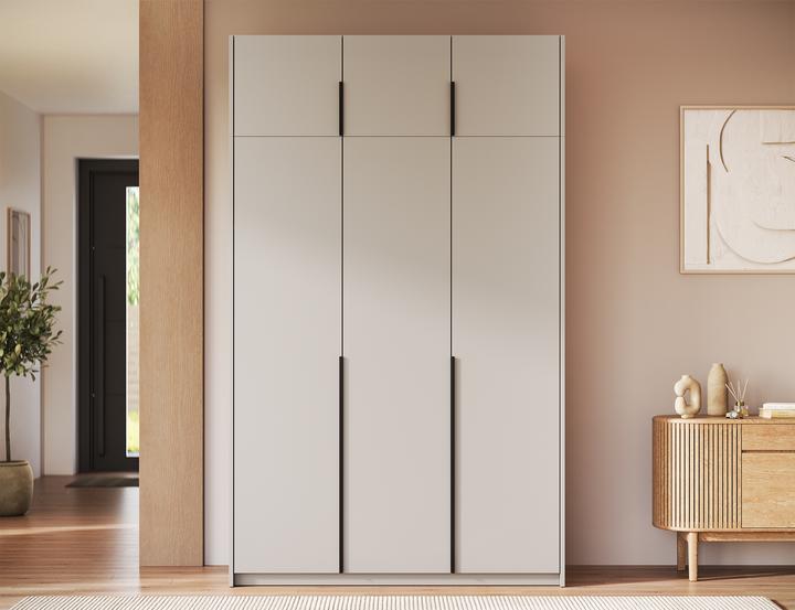 Produktbild ADRK Furniture Bregma III Drehtürenschrank mit Aufsatz (148 x 58 x 250 cm)