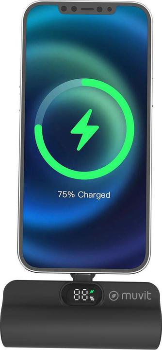 Immagine prodotto Muvit Powerbank for Change DP53D-R-PD Schwarz 5000 mAh (5000 mAh, 20 W)