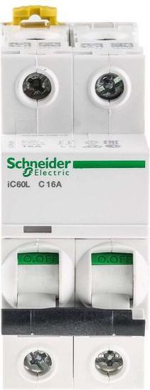 Produktbild Schneider Electric Schutzschalter Acti9 iC60L 2P 16A Typ C