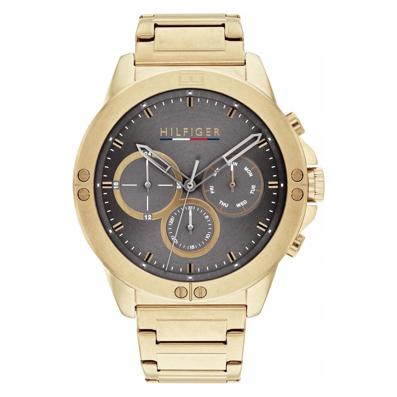 Tommy Hilfiger, Armbanduhr, Men's Watch 1791891 (Ã˜ 46 Mm), Gold, (46 mm)