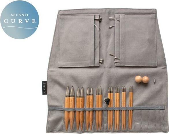 Actual product image Seeknit Needle set interchangeable needle tips Koshitsu Curve 3.50 - 10.00 mm 10 cm