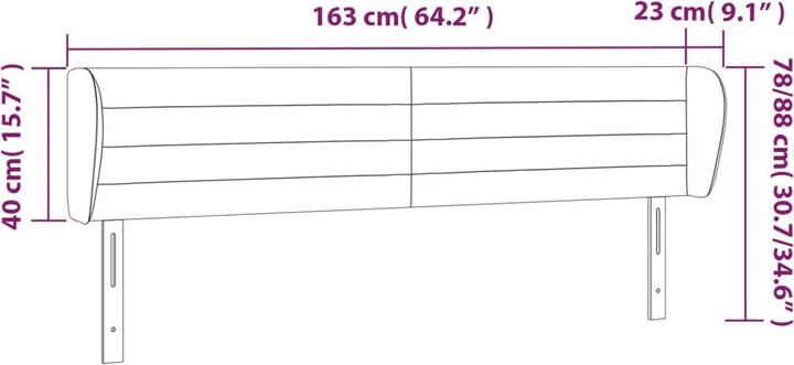 Produktbild vidaXL Freya (163 x 23 x 88 cm)