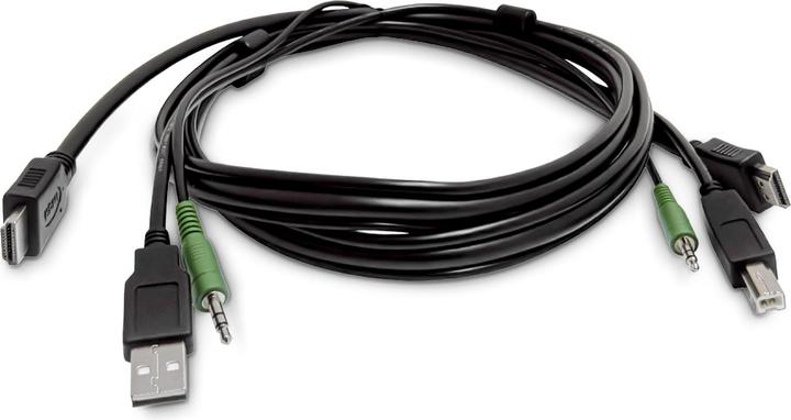 Produktbild StarTech .com SKHDMMKVM06, 1,8 m, USB, USB, HDMI, Schwarz, HDMI/USB-A/3.5mm