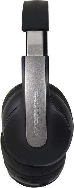 Actual product image Esperanza EH240 Bluetooth headphones headband black (ANC, 7 h, Wireless)