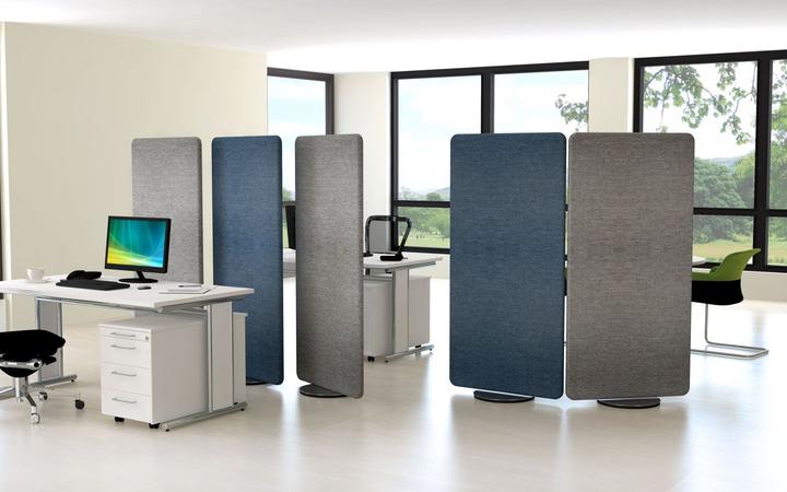 Produktbild Kerkmann Stellwand, drehbar, HxBxT 1700x800x400 mm, grau (80 x 170 x 40 cm)