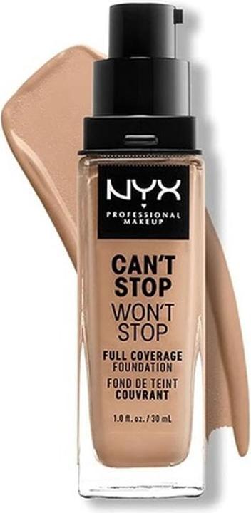 Immagine prodotto NYX Professional Make-Up Can't Stop Won't Stop - Fondotinta a copertura totale Medium Buff (Buff medio)