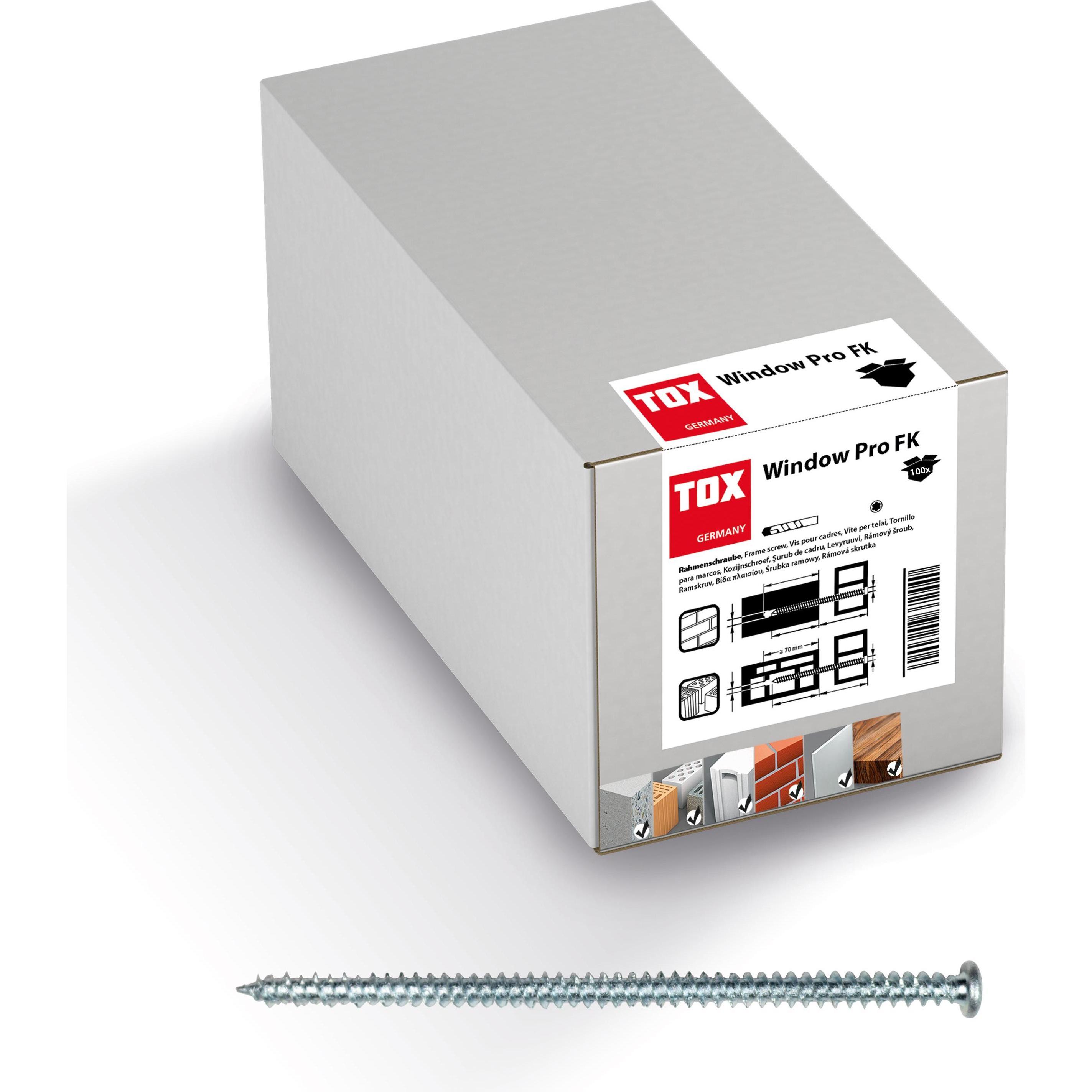 Tox, Dübel, Fensterrahmenschraube Window Pro FK 7,5x182 mm (100 Stk.) (100 Stk.)