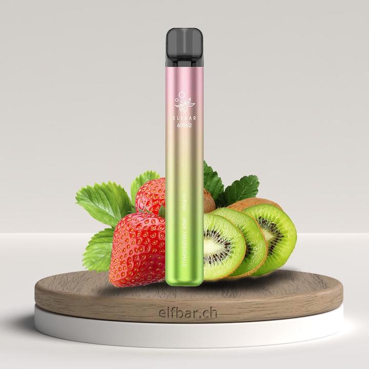 Immagine prodotto Elfbar V2 Fragola Kiwi (600) (Kiwi, Fragola)
